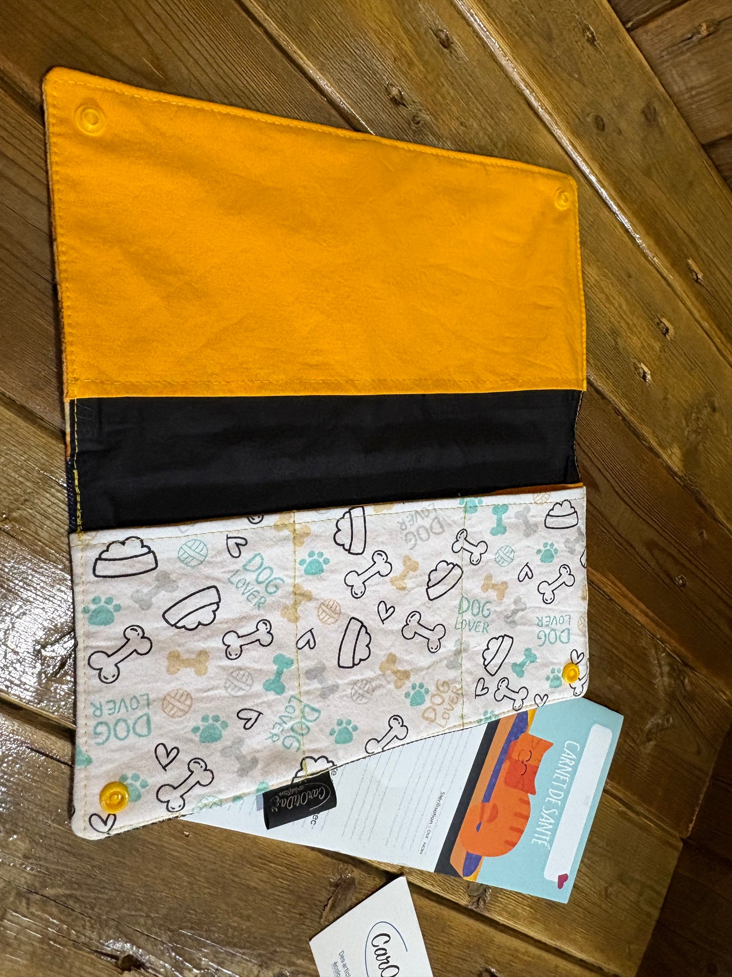 Protège carnet chien/lover dog
