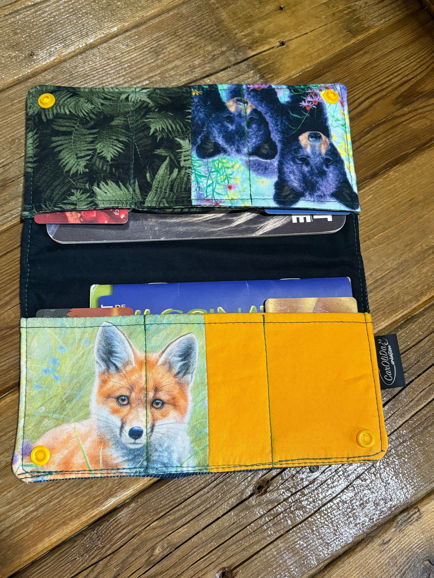 Protège carnet santé Animaux sauvages (Cerf et renard)