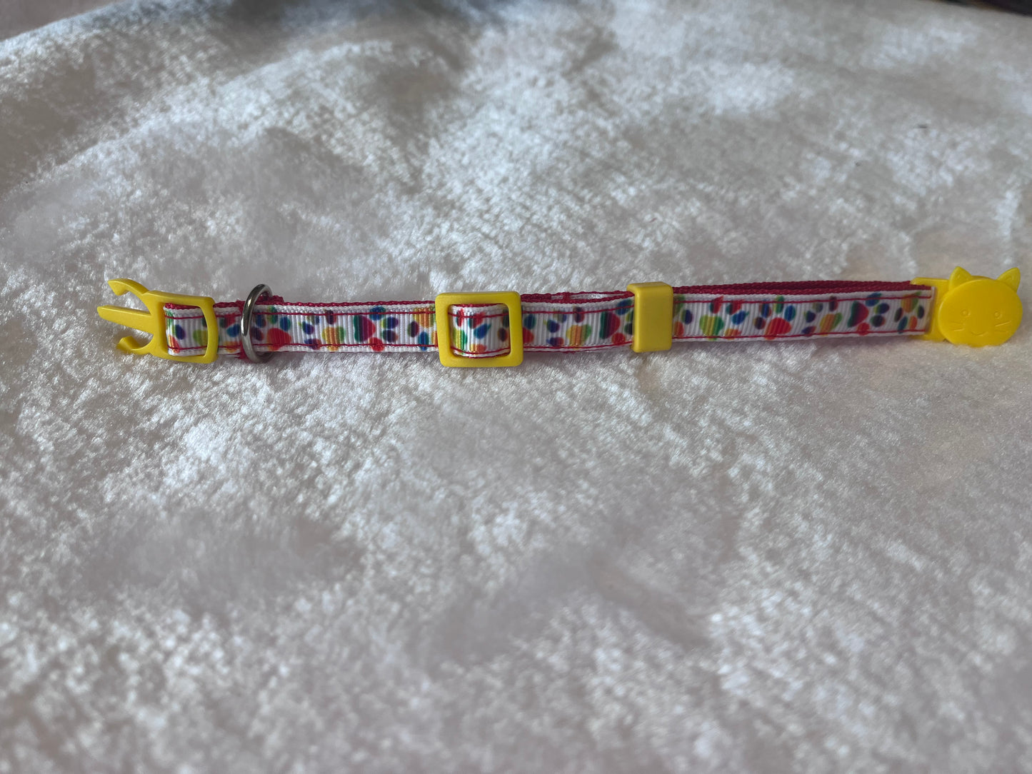 Collier pour chat Patte multicolore (5-8po)