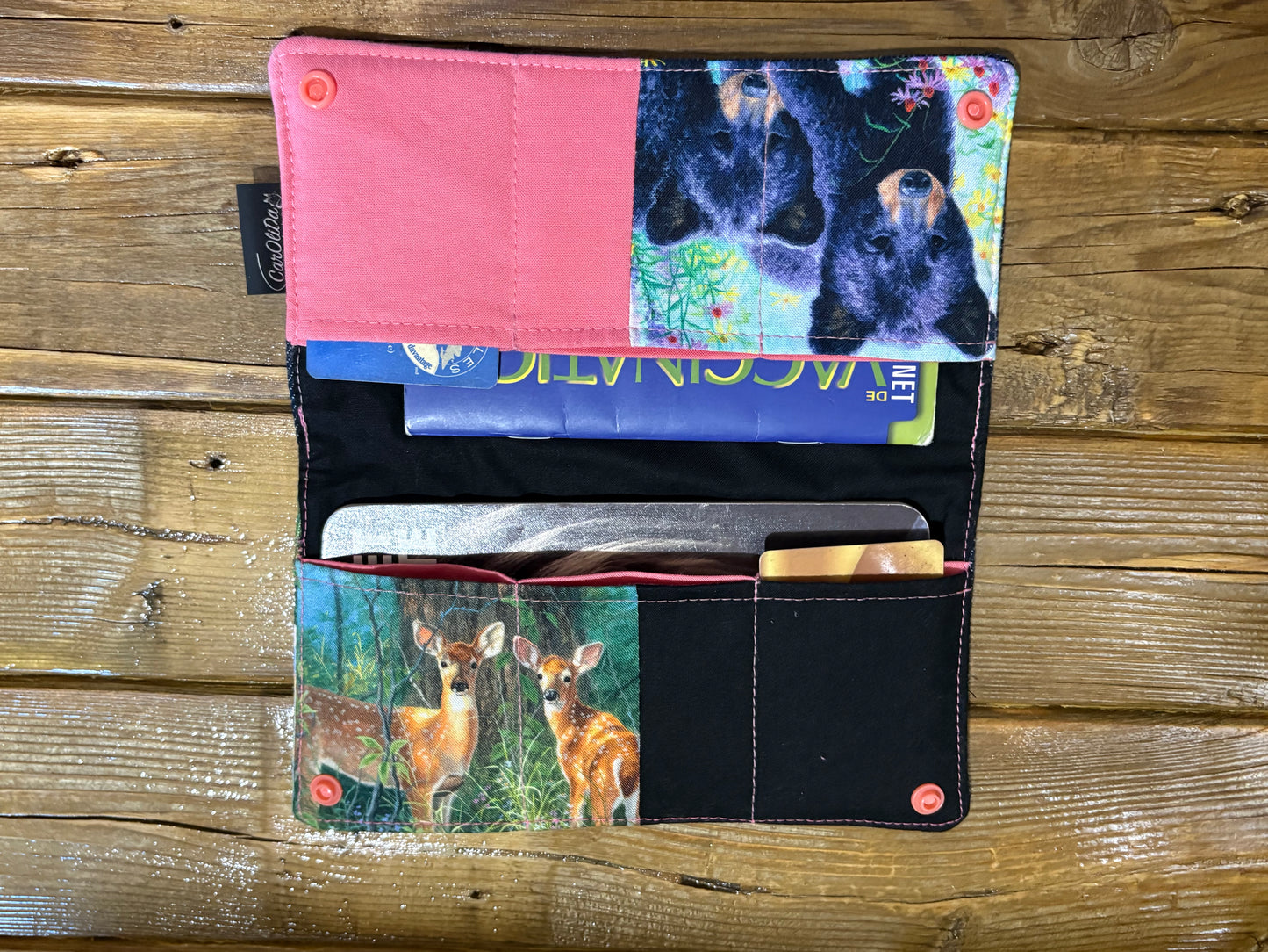 Protège carnet santé Animaux sauvages (Ours/renard)