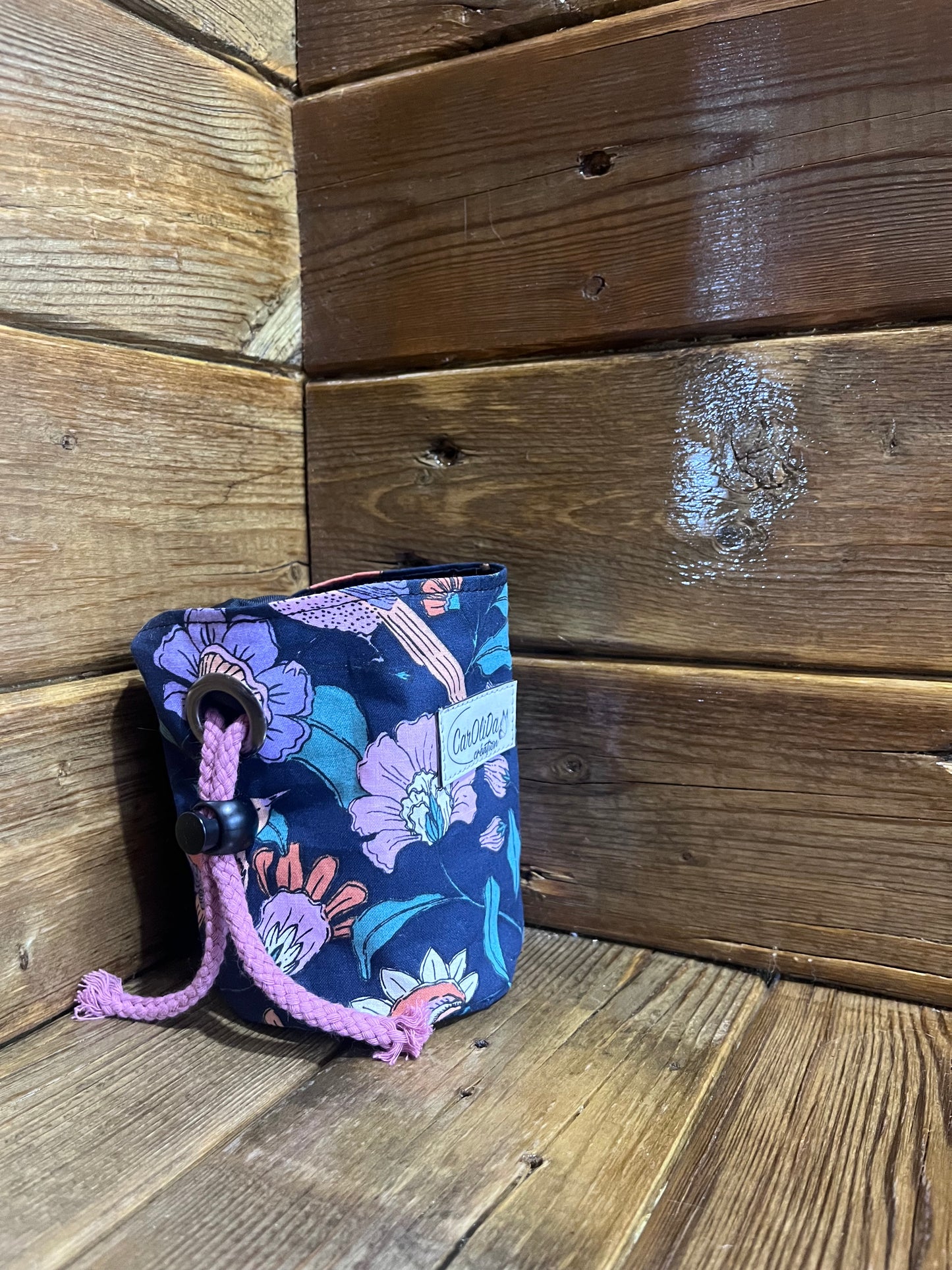 Pochette à gâterie - Fleur et oiseau