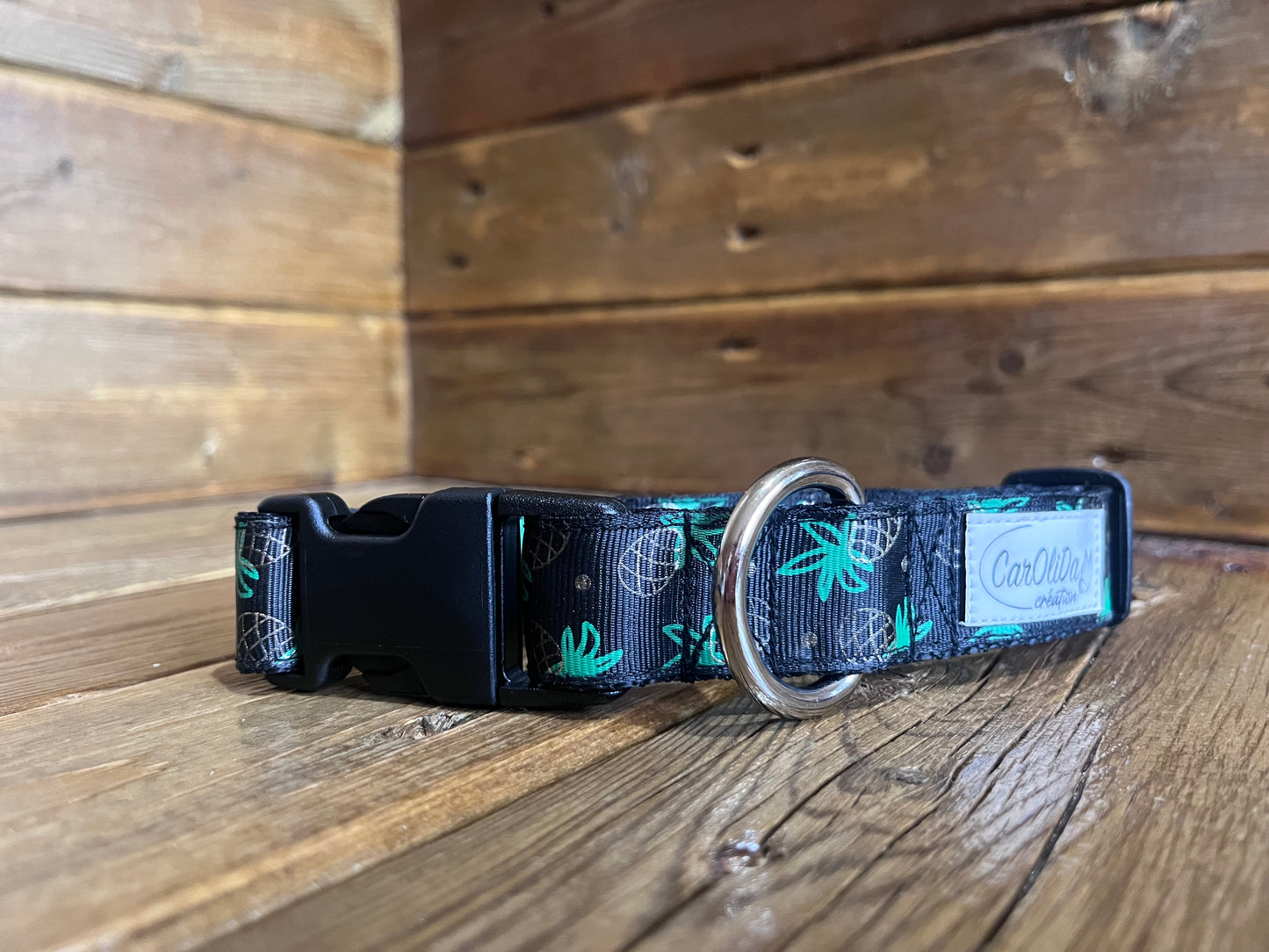 Collier à clip - Ananas noir M