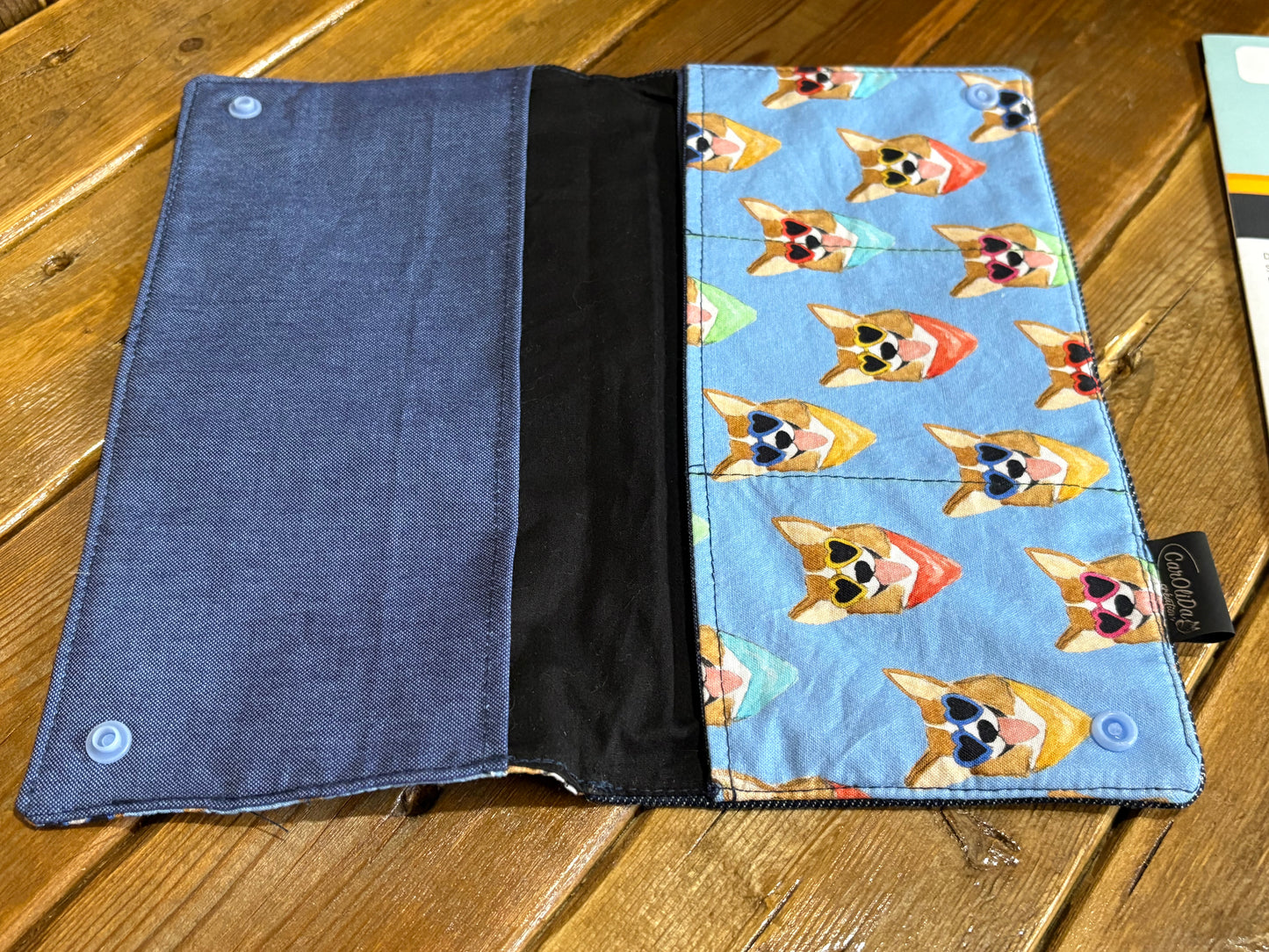 Protège carnet corgi