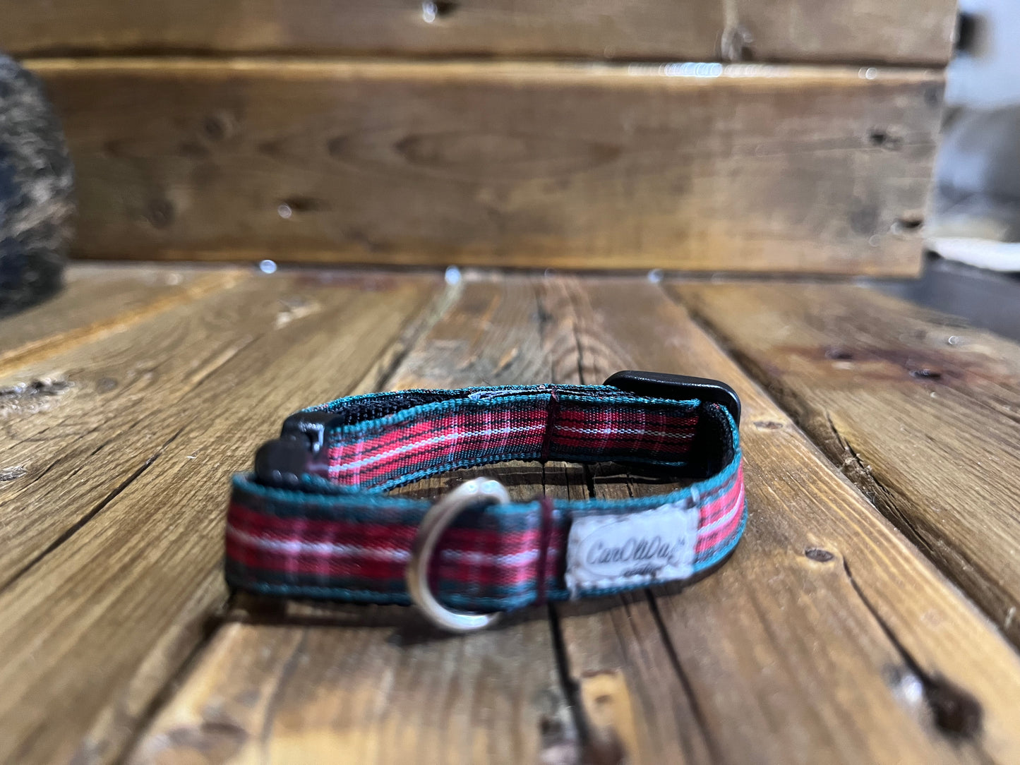 Collier à clip - carreauté XXS