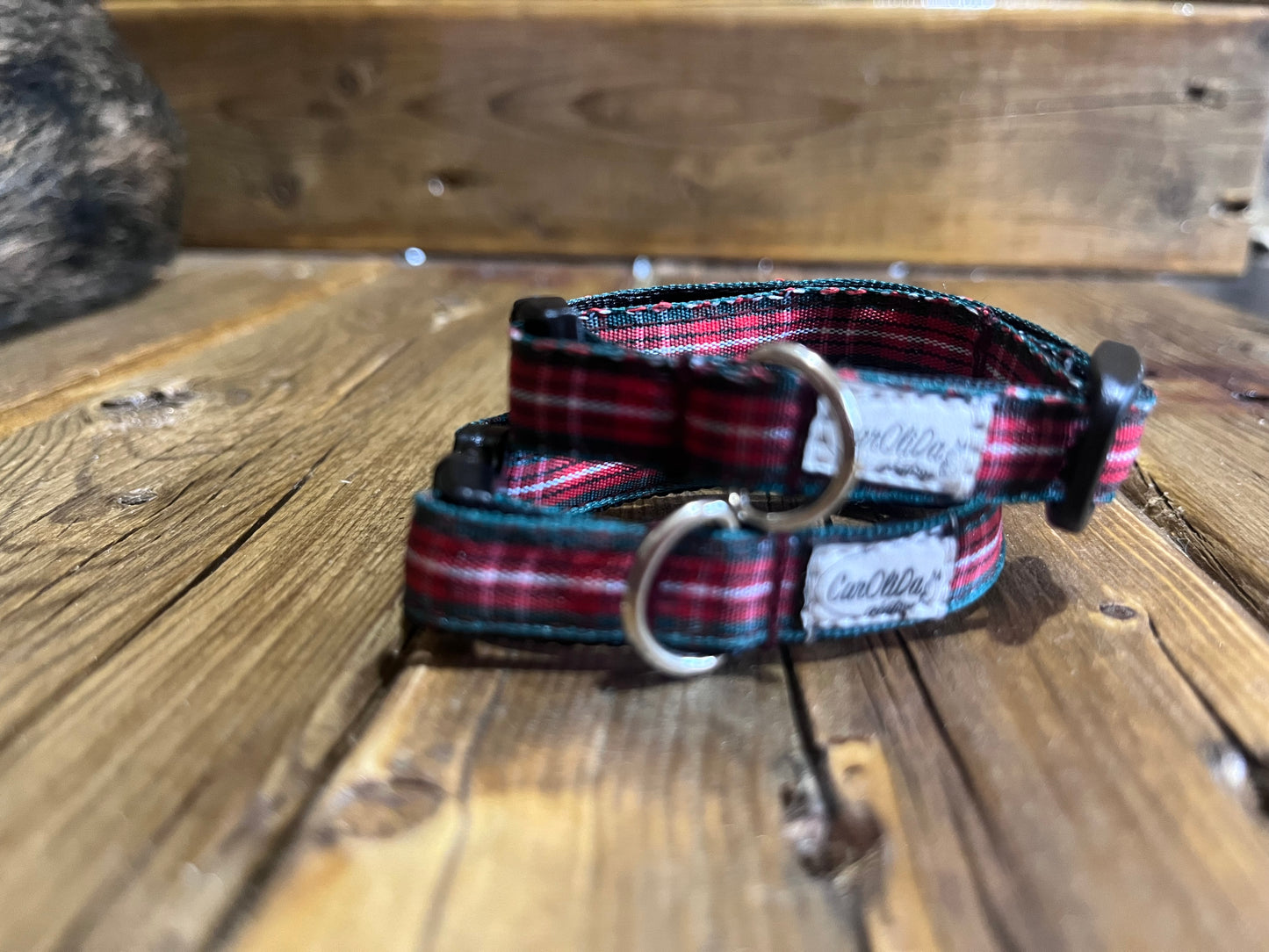 Collier à clip - carreauté XXS