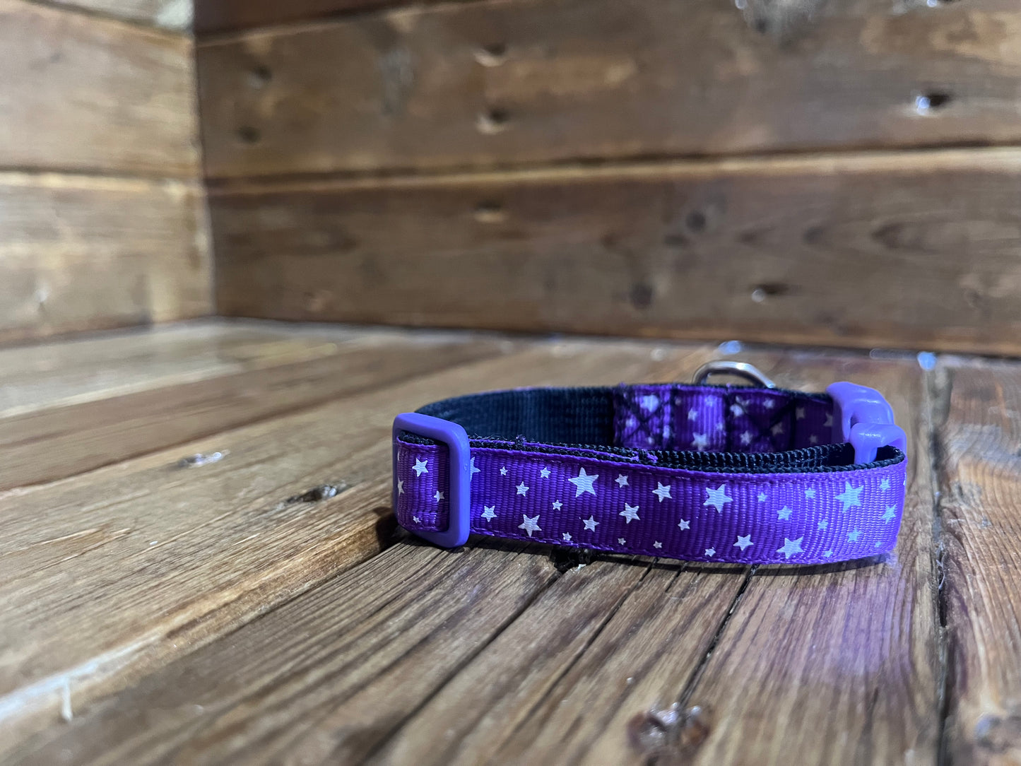 Collier à clip - Étoile mauve Xs