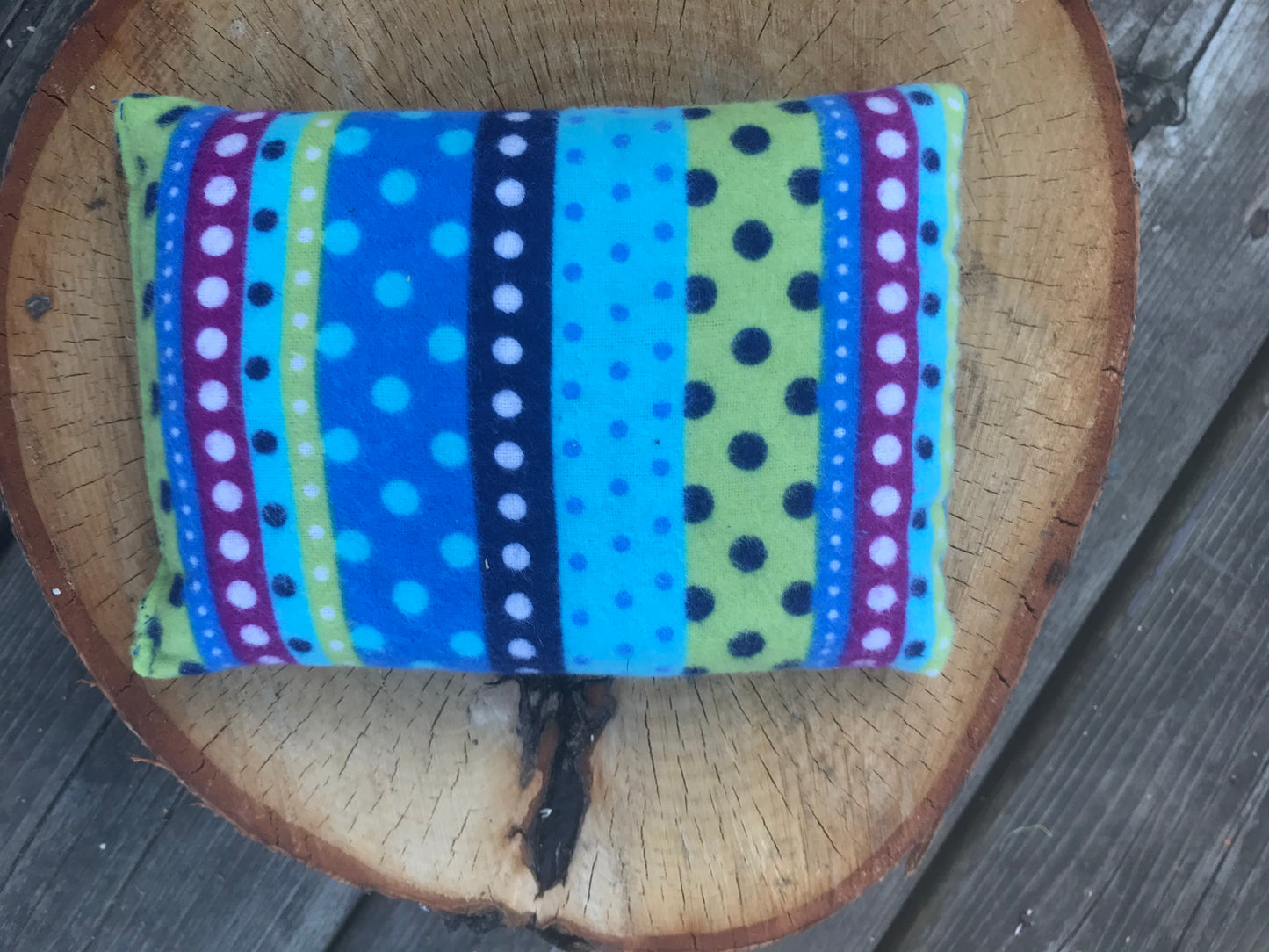 Sac réconfort Mini-Petit pois bleu rayé