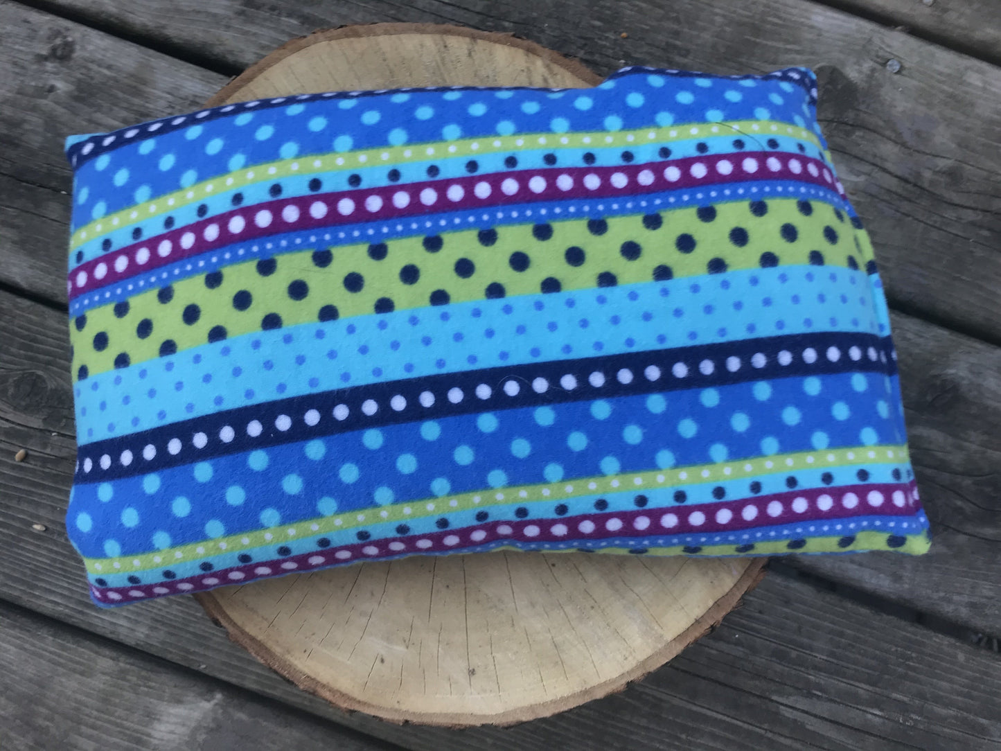 Sac réconfort Moyen-Pois bleu rayé