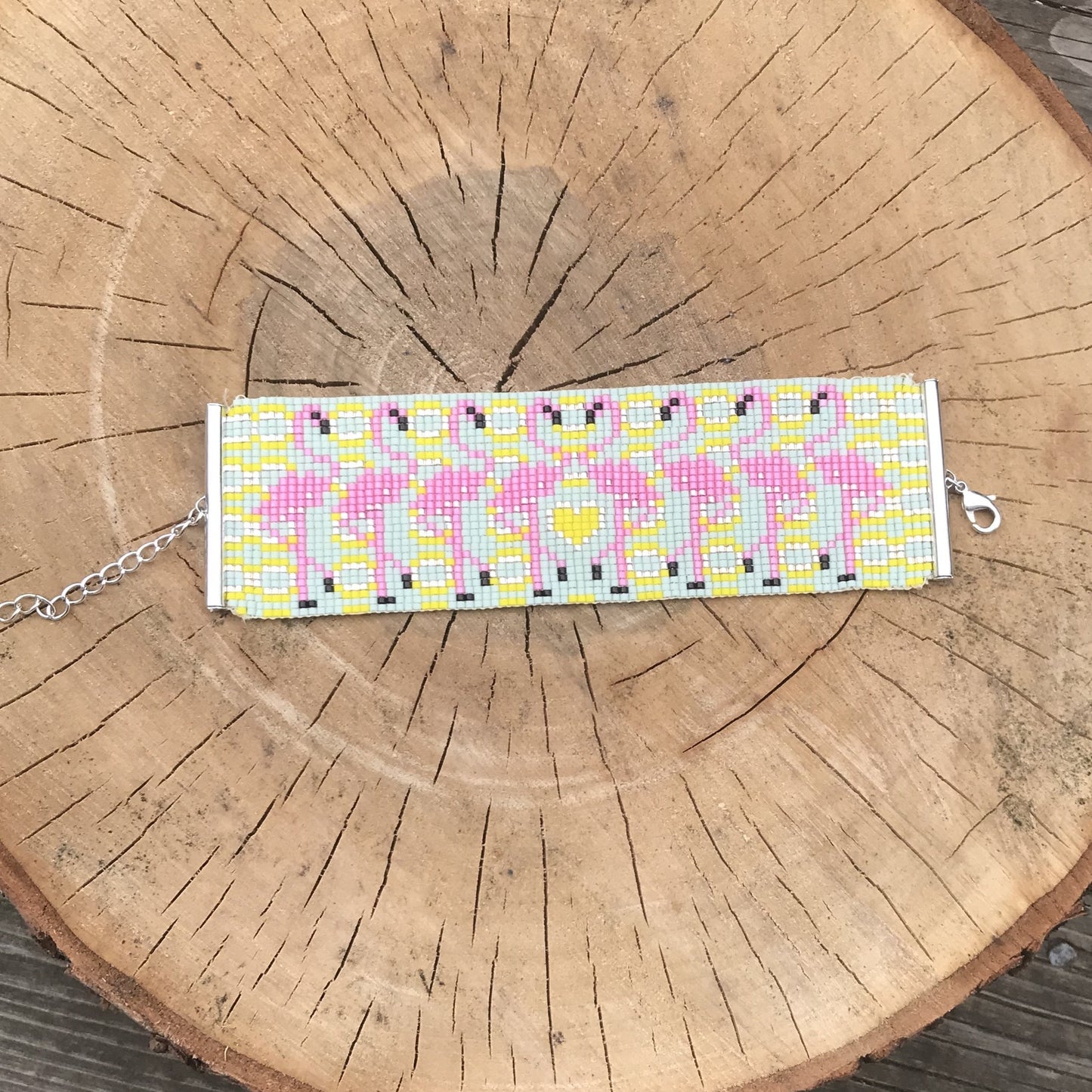 Bracelet Flamant rose