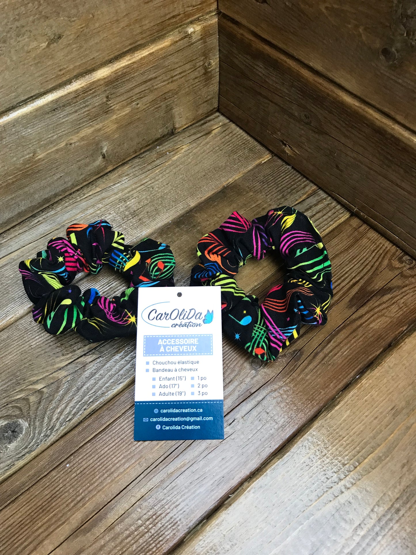 Chouchou élastique note musique