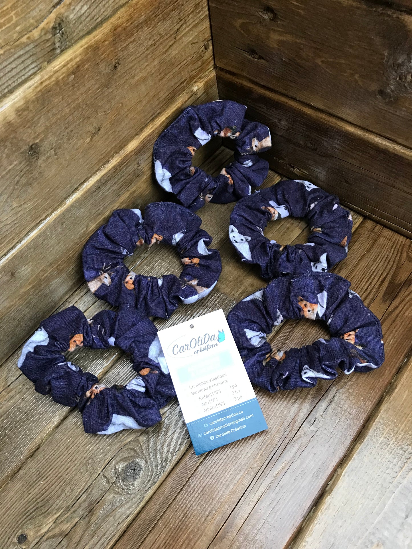 Chouchou élastique animaux