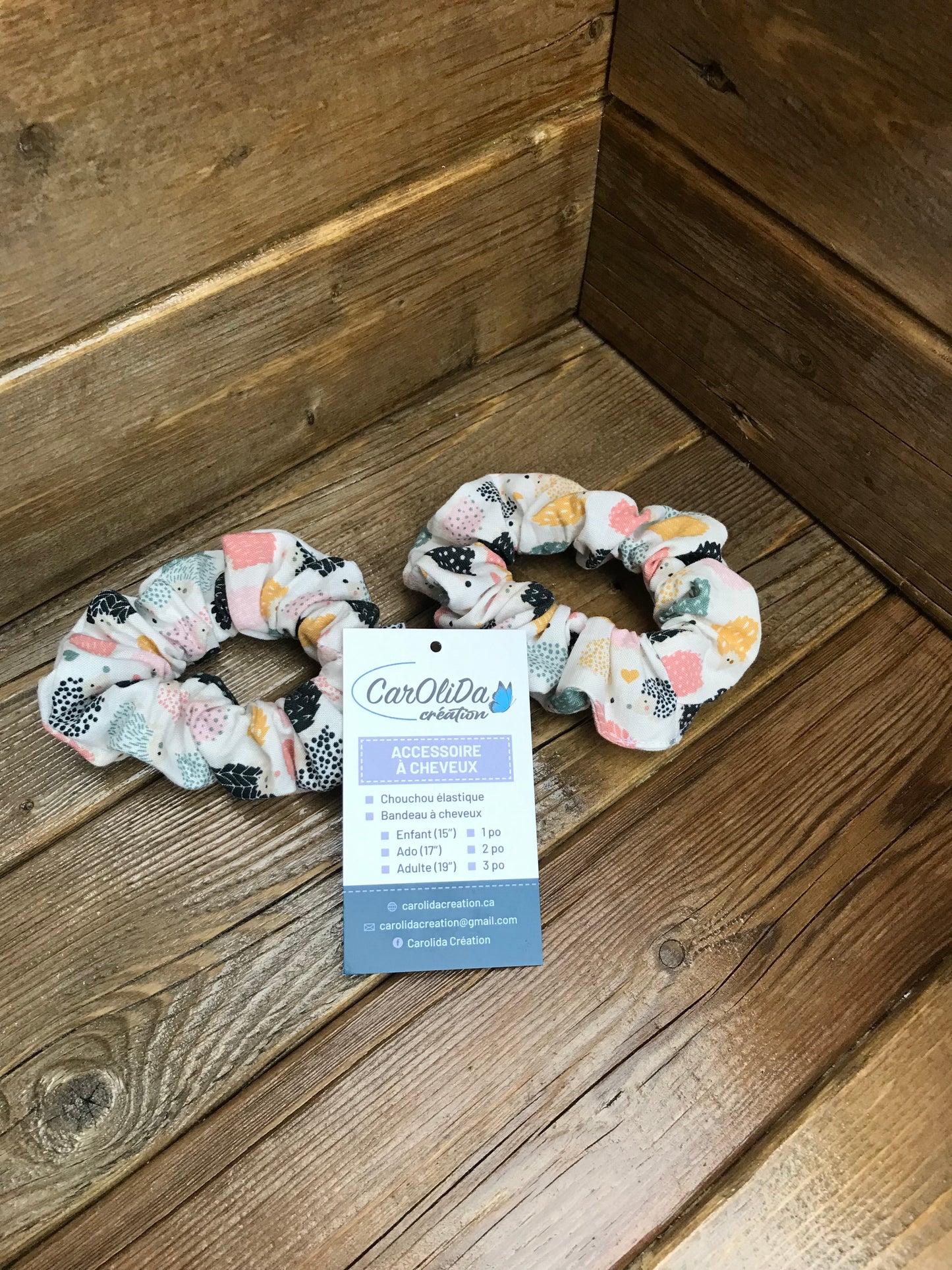 Chouchou élastique Hérisson