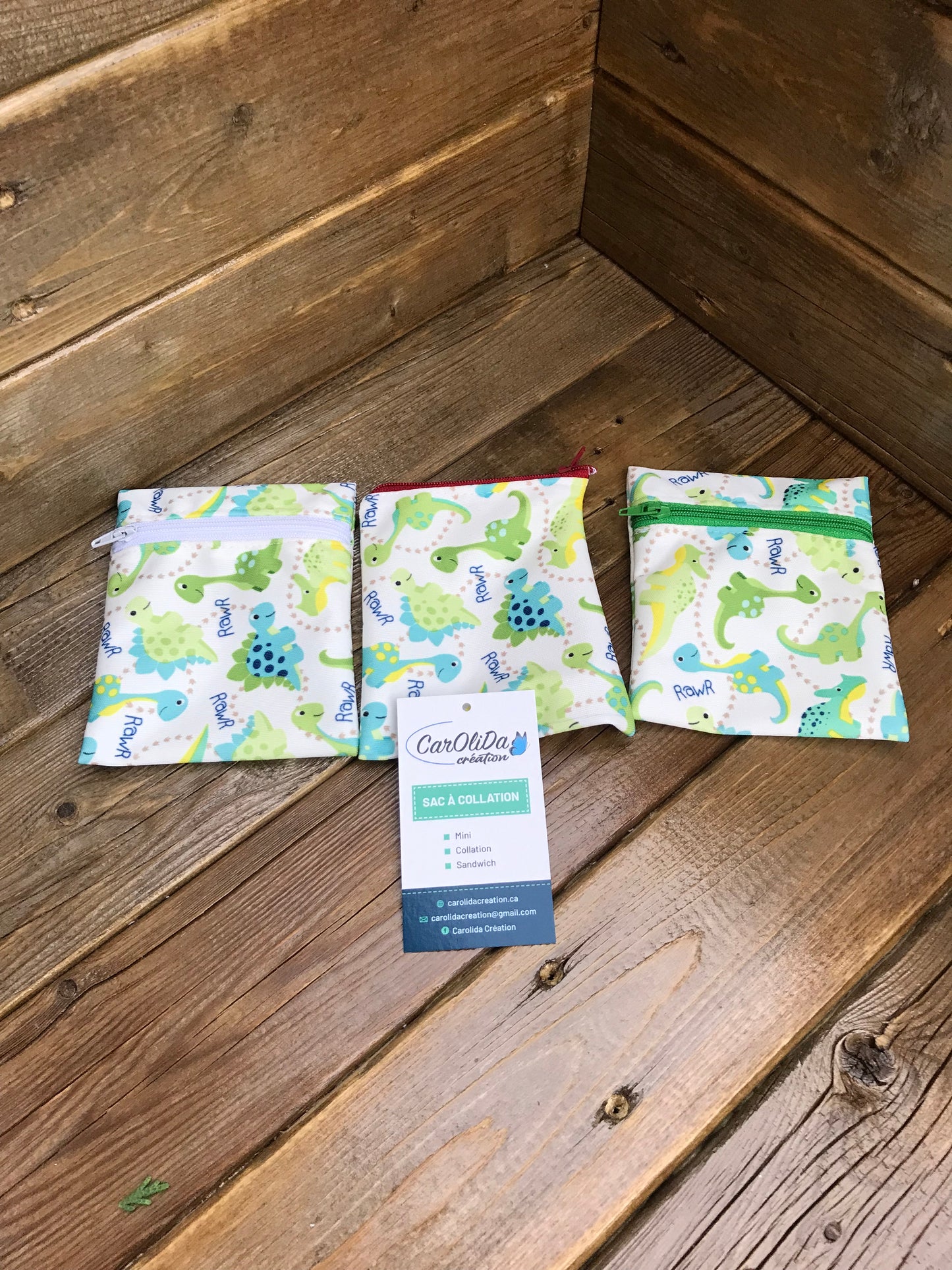 Sac réutilisable Format mini-dinosaure