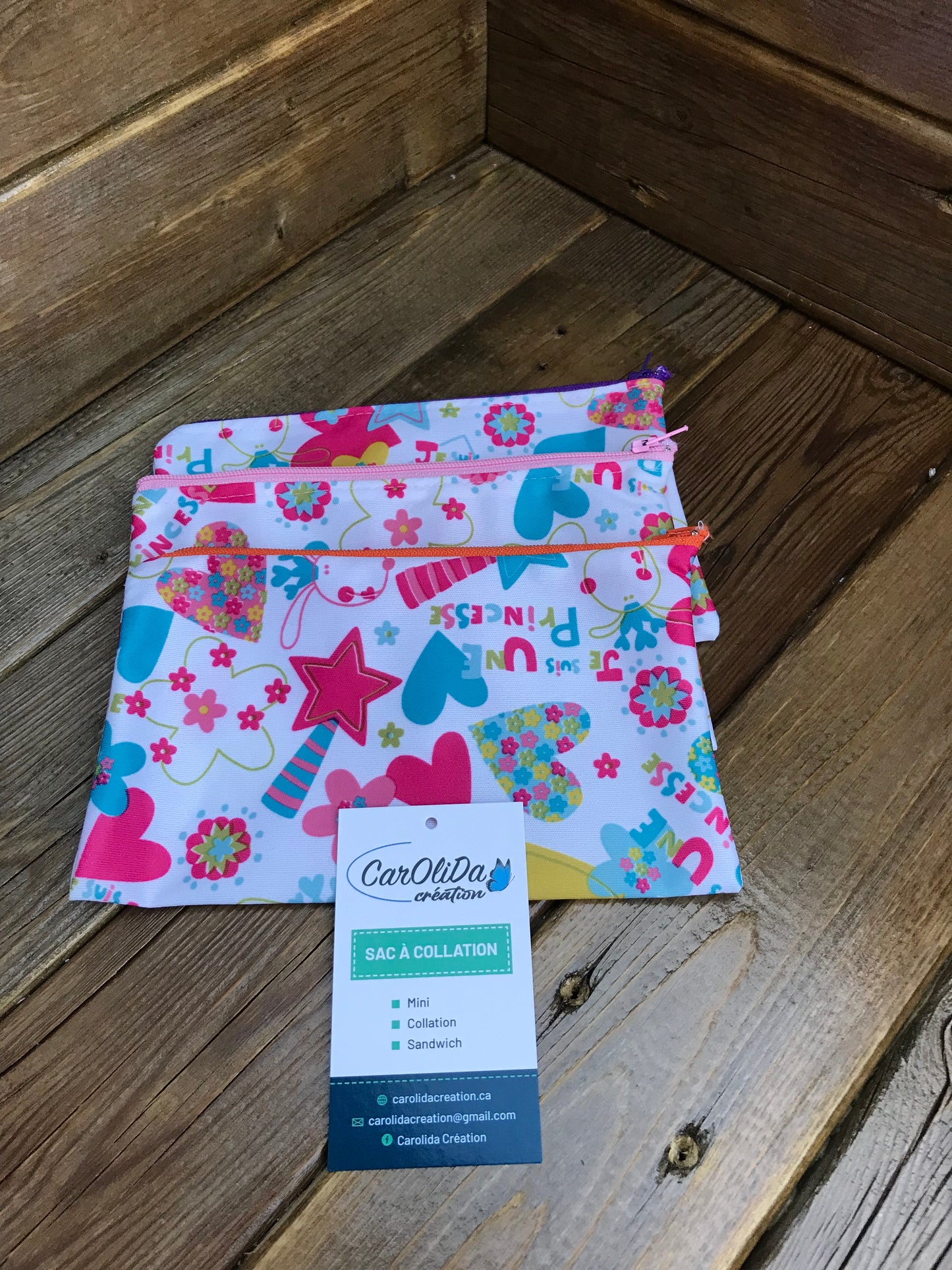 Sac réutilisable Format collation- cœur