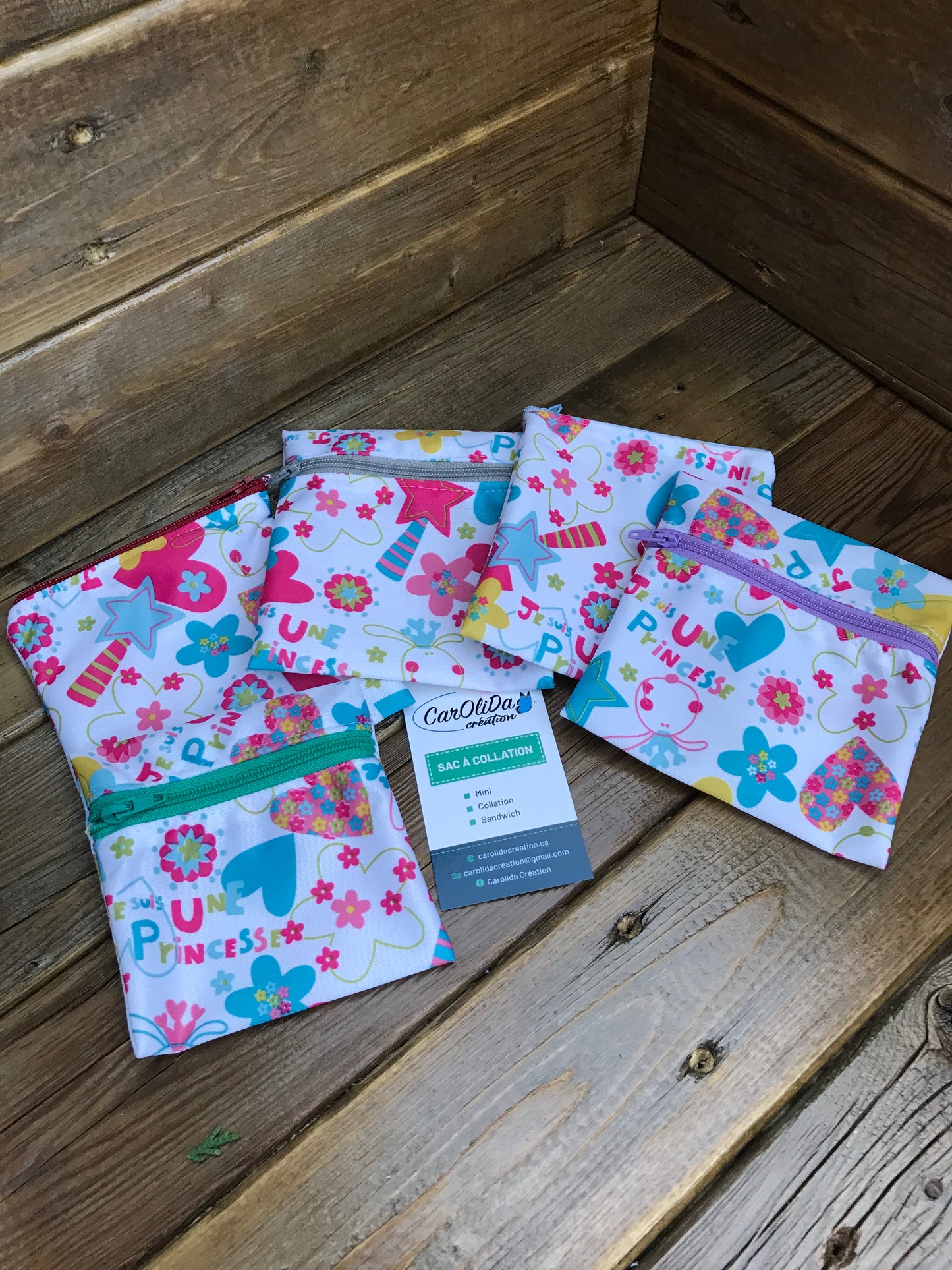 Sac réutilisable Format mini-cœur