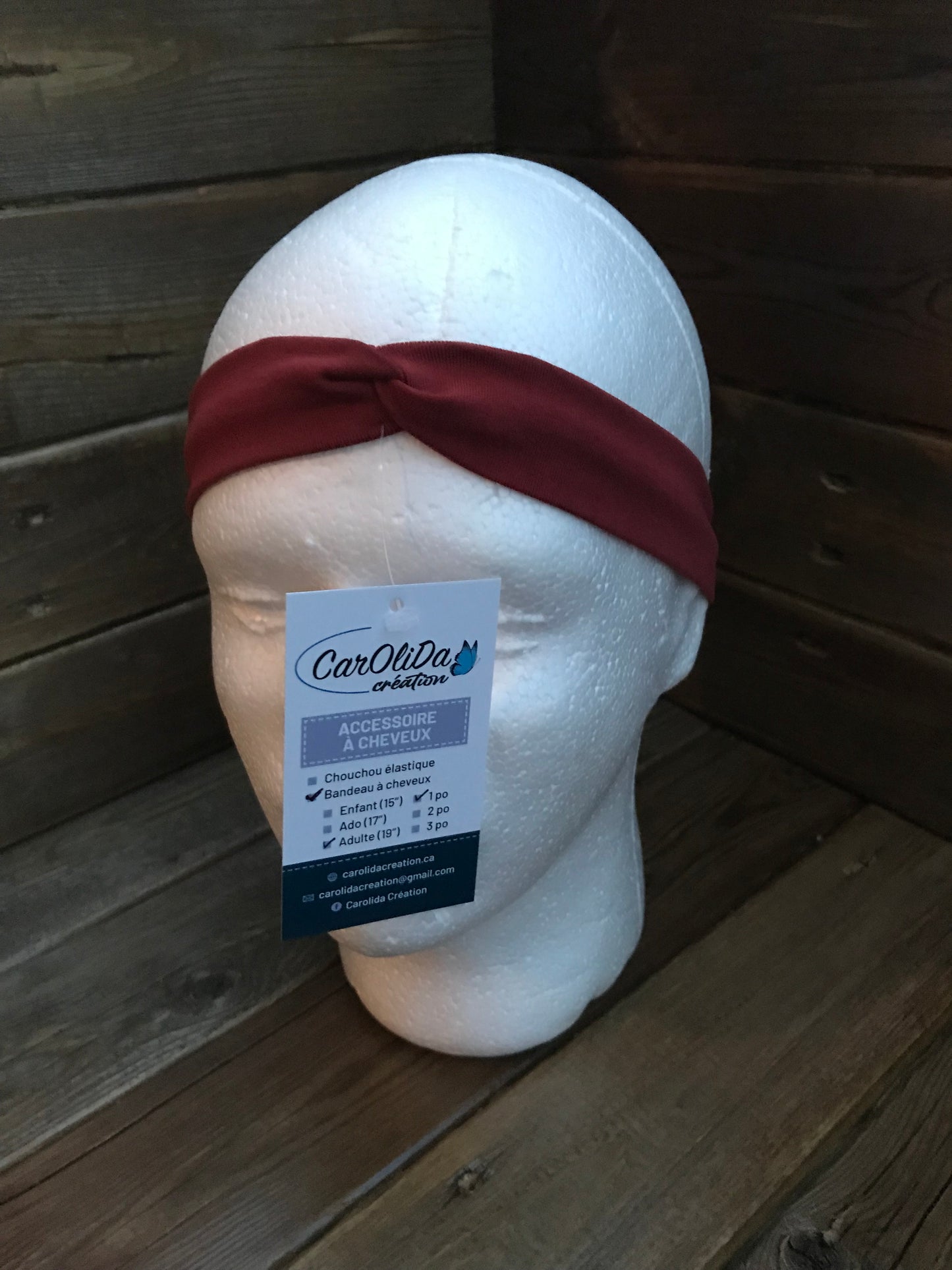 Bandeau cheveux Adulte 1"