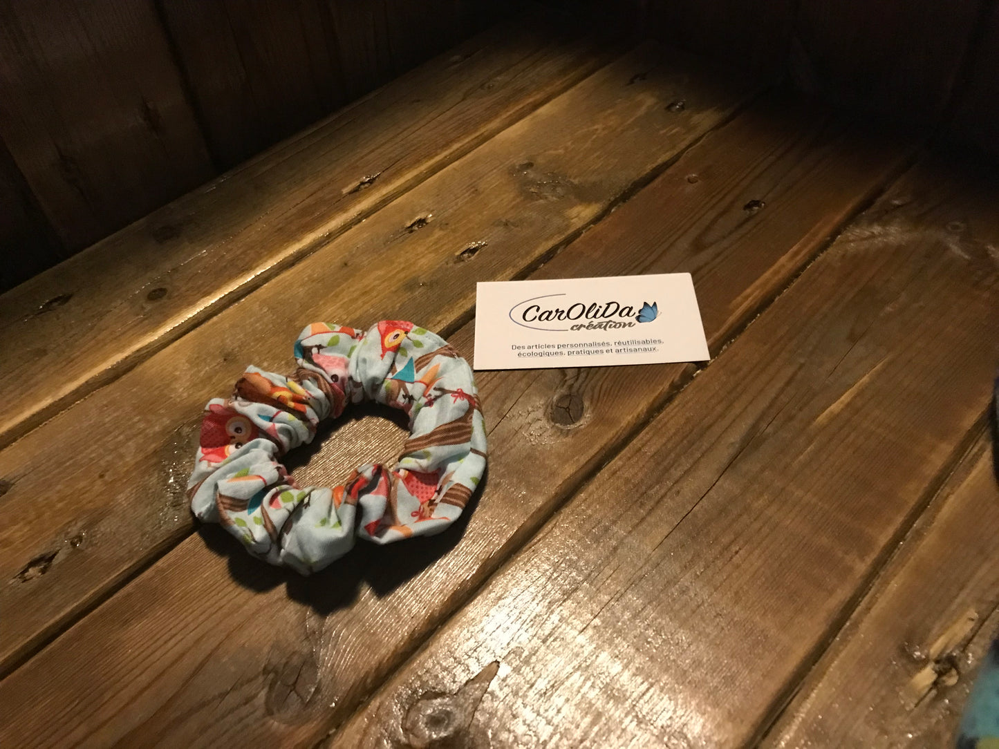 Chouchou élastique Hibou