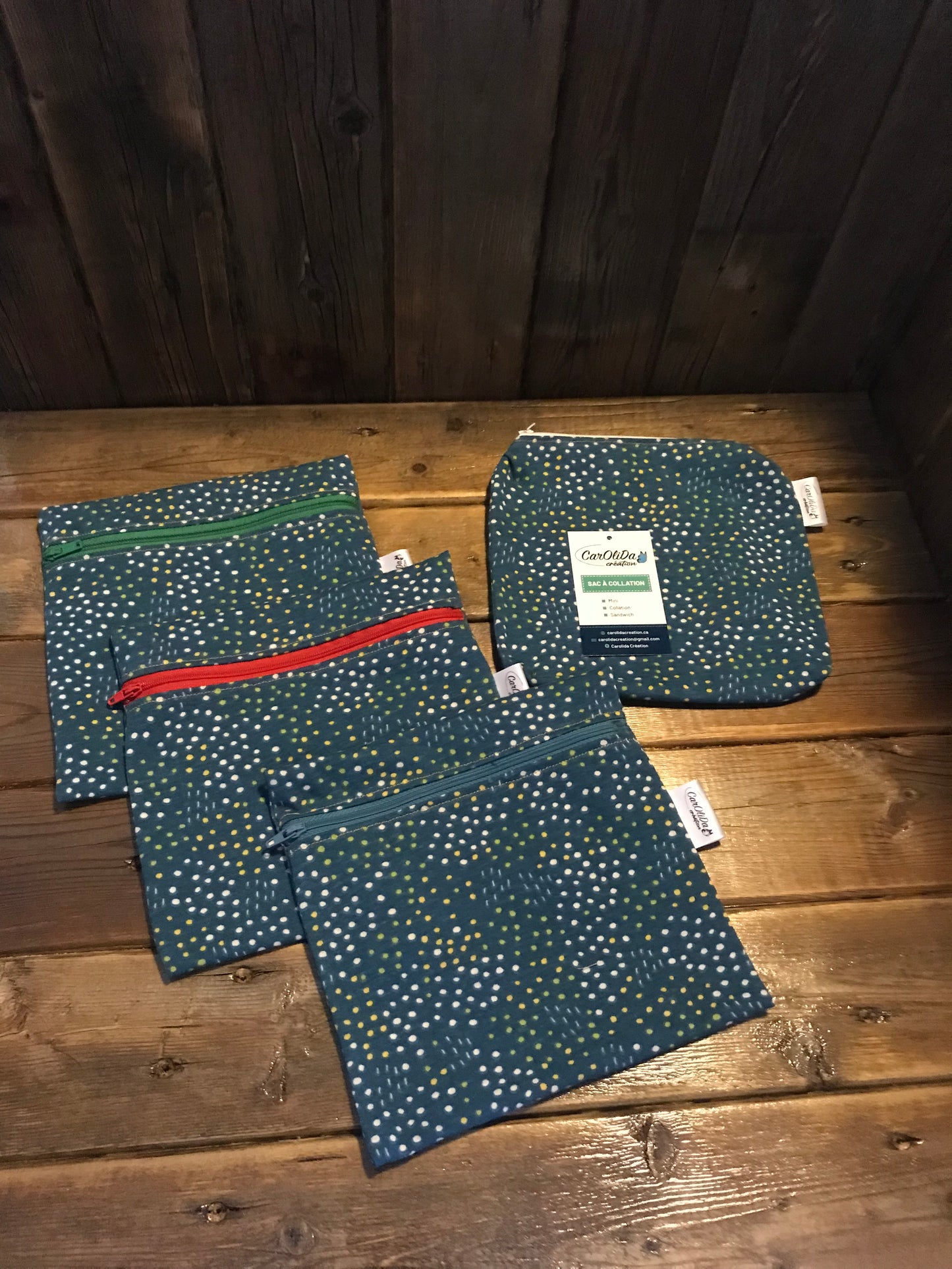 Sac réutilisable Format Sandwich- Bleu pistil