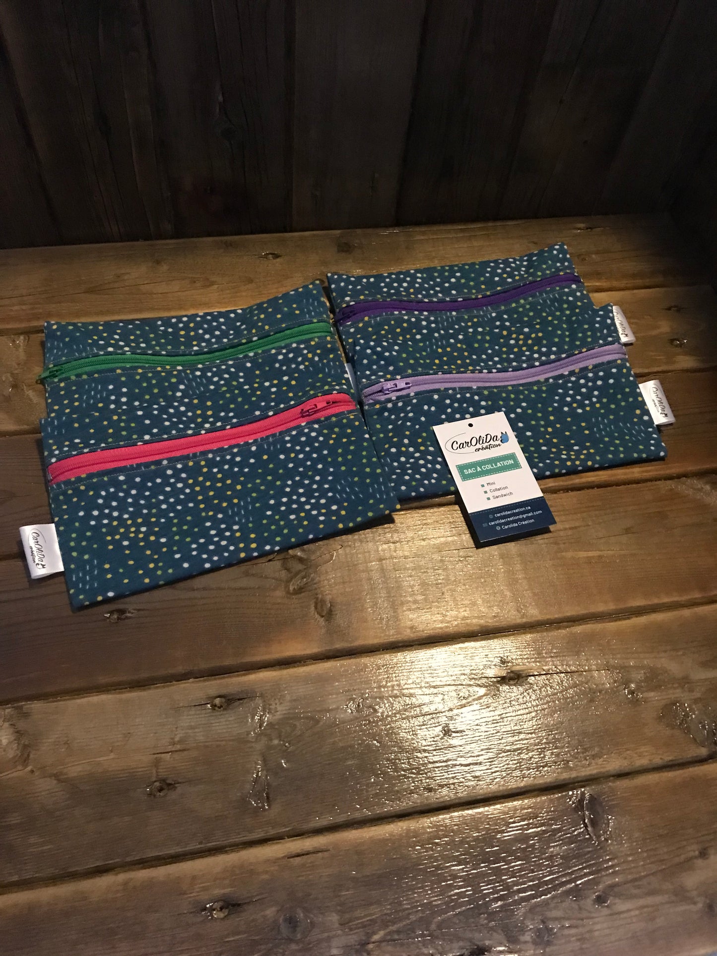 Sac réutilisable Format collation Bleu pistil