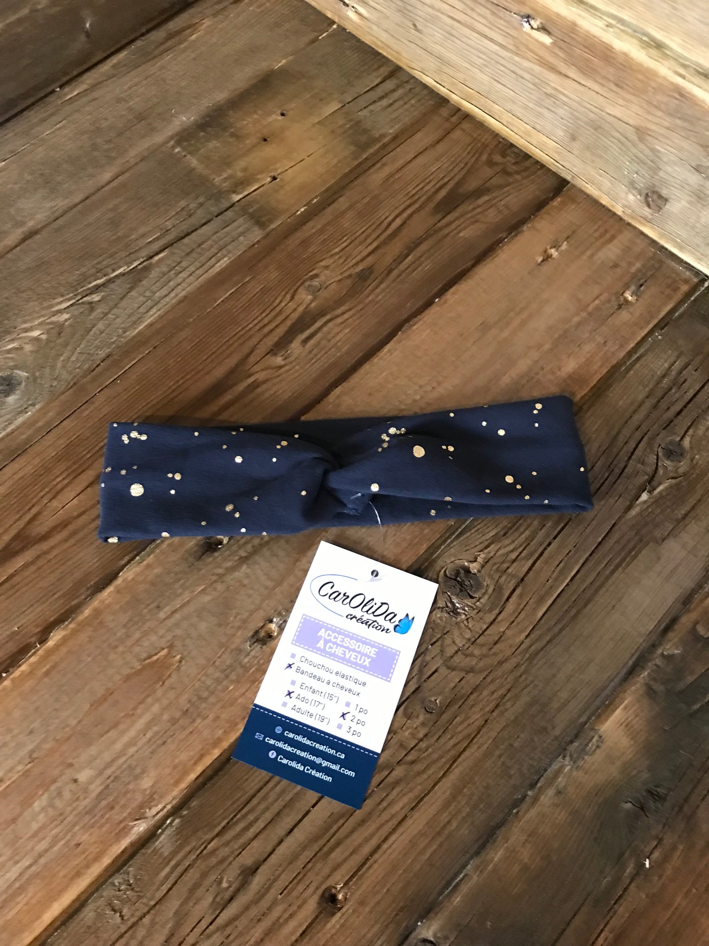 Bandeau cheveux Ado 2"