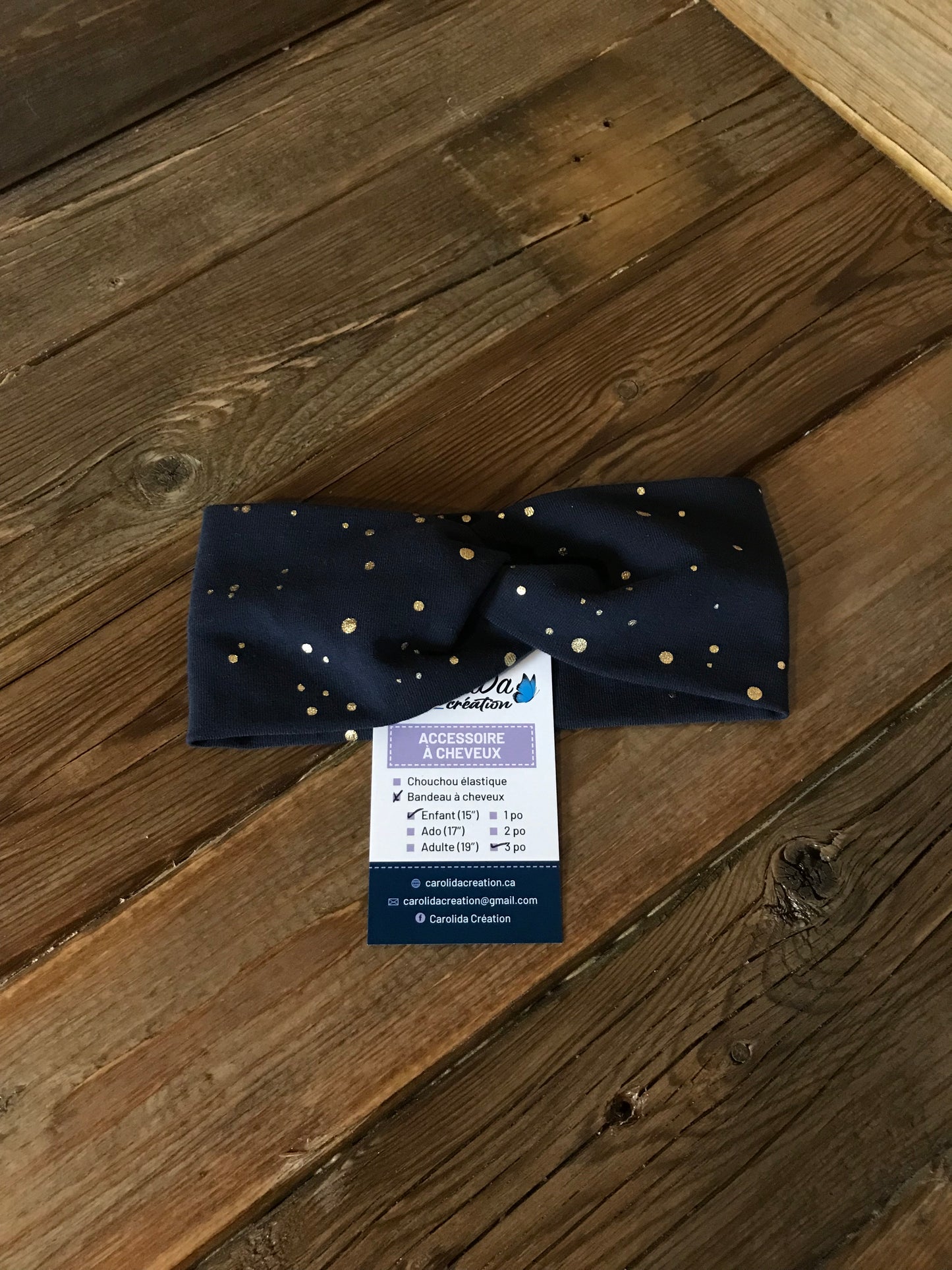 Bandeau cheveux Bébé/Enfant 3"