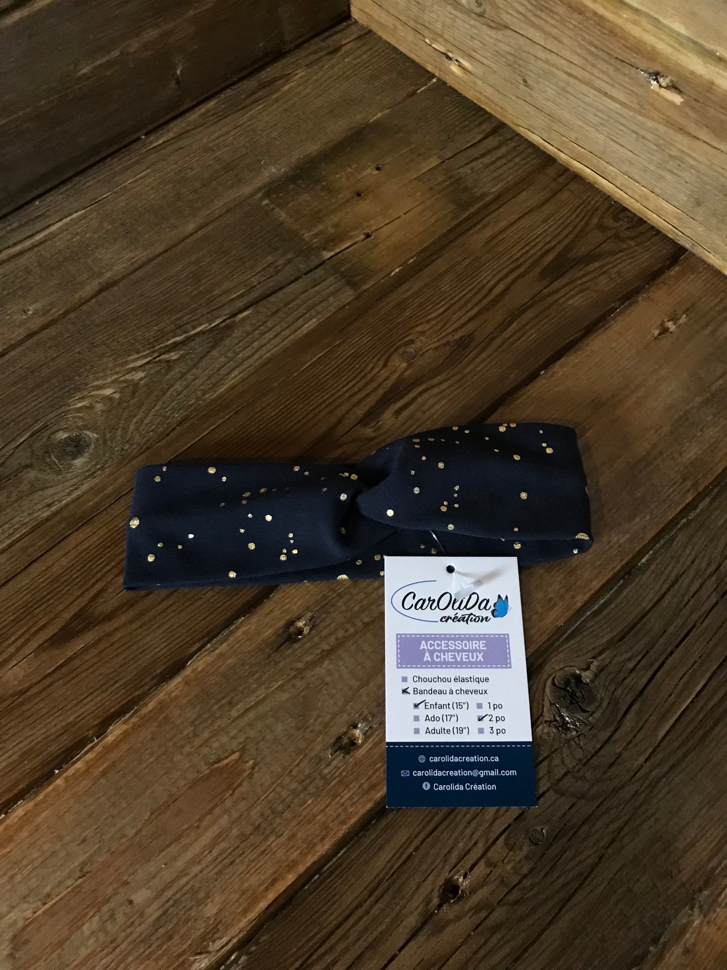 Bandeau cheveux Bébé/Enfant 2"