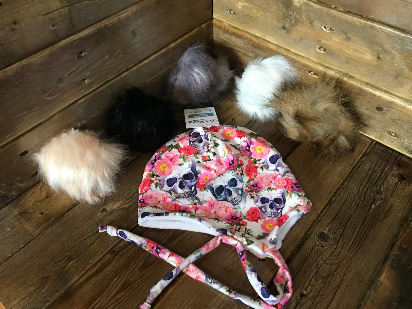 Tuque doublée avec micro polar - Fleur&tête Taille 3