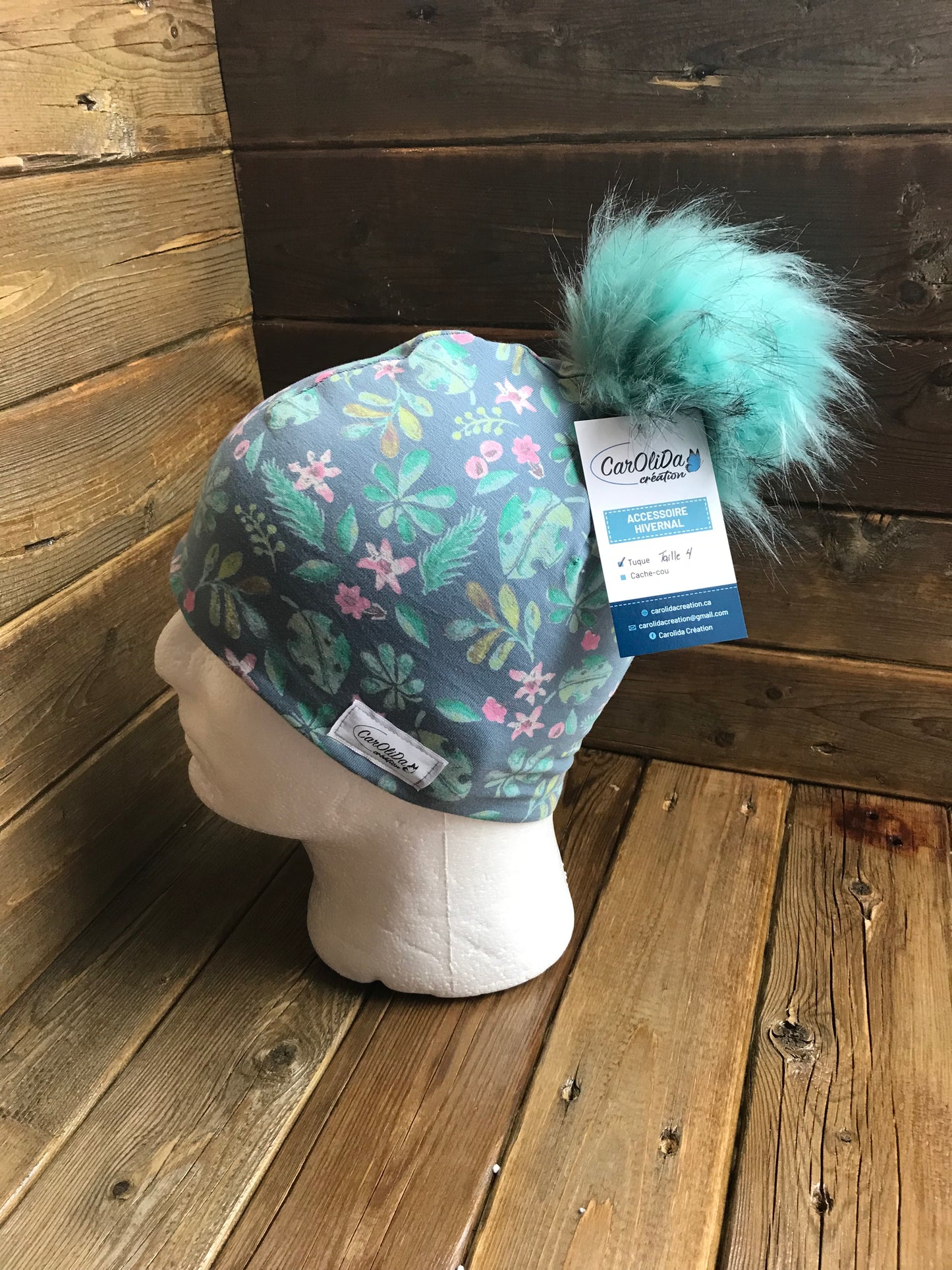 Tuque doublée avec micro polar - Gouache Taille 4