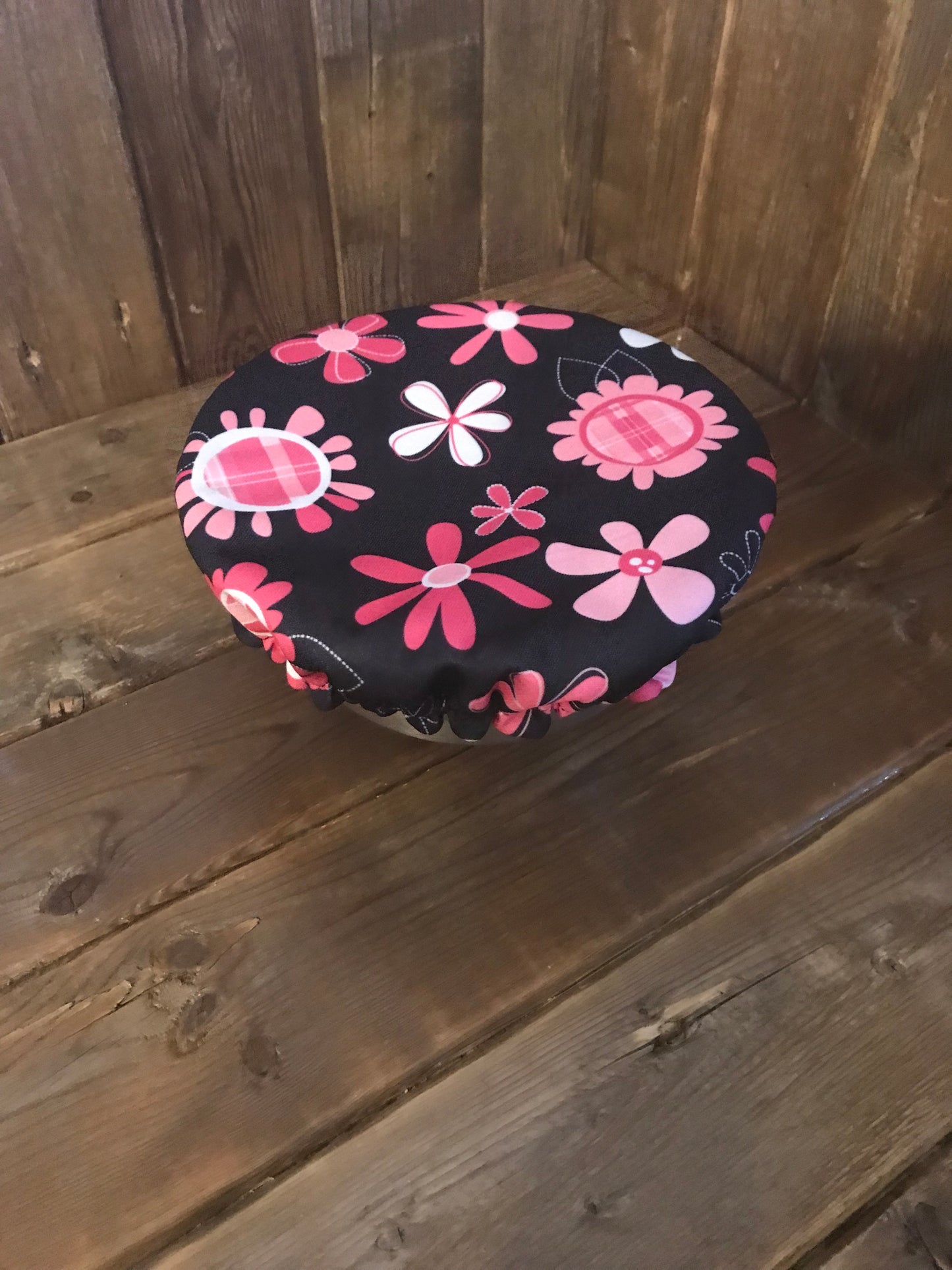 Couvre bol réversible -Fleurs-Petit