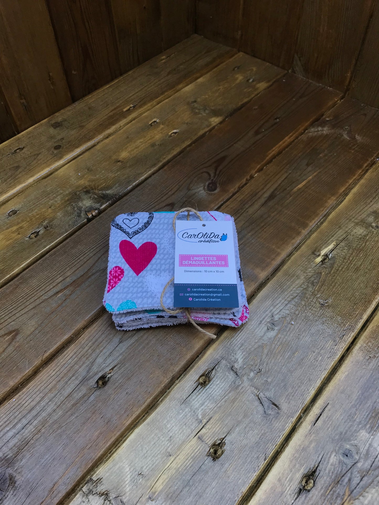 Lingette démaquillante Cœur