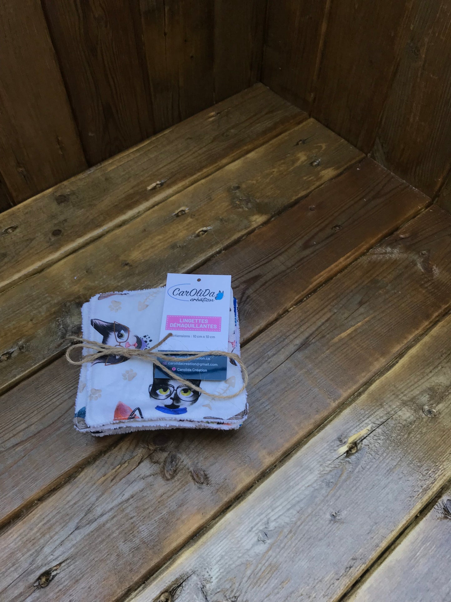 Lingette démaquillante chat