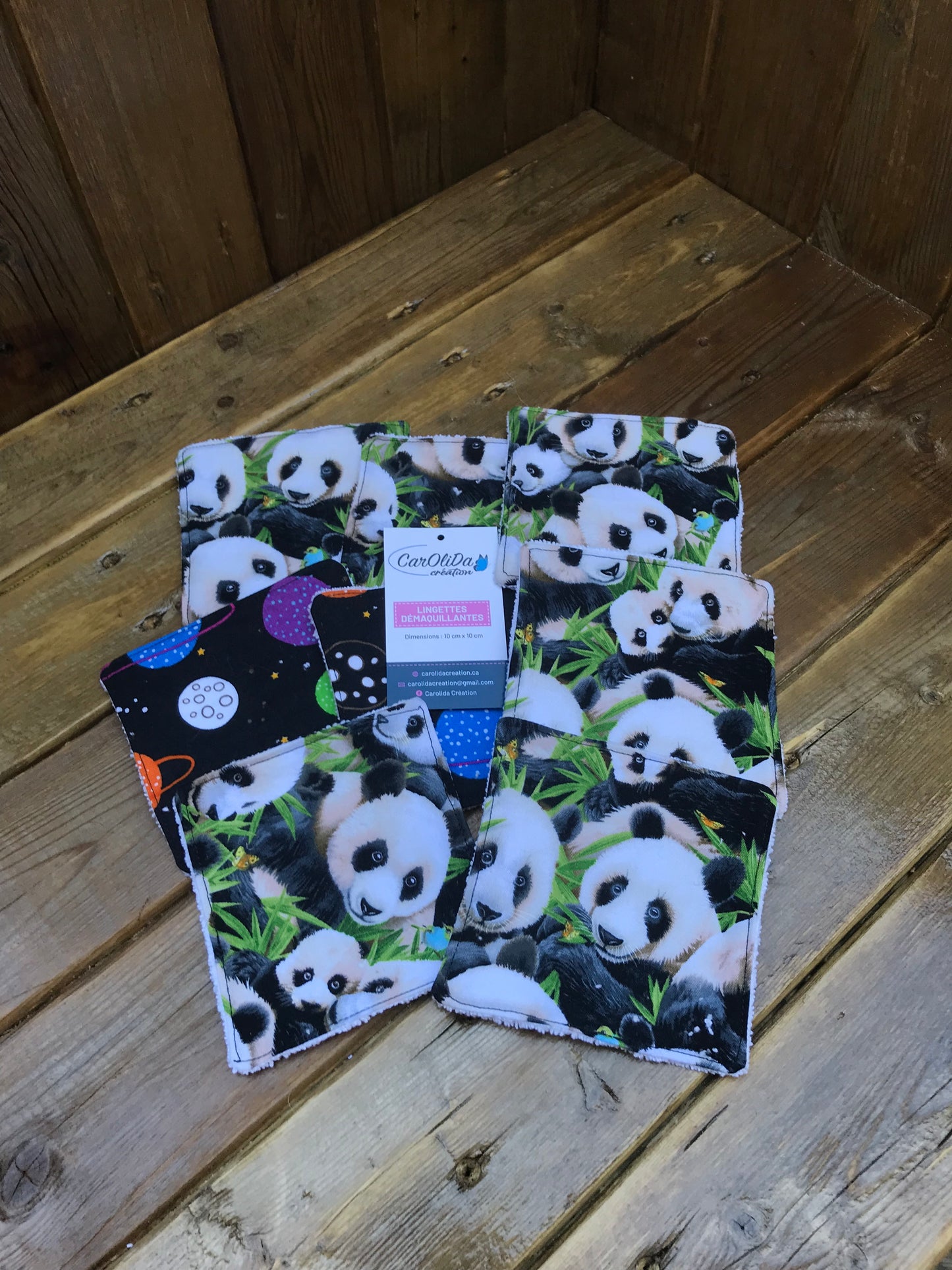 Lingette démaquillante panda