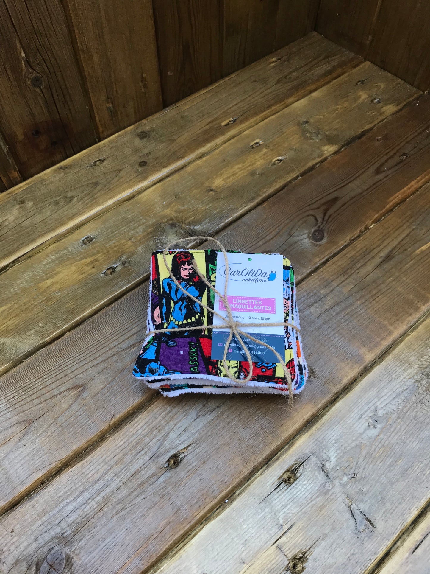 Lingette démaquillante super héro