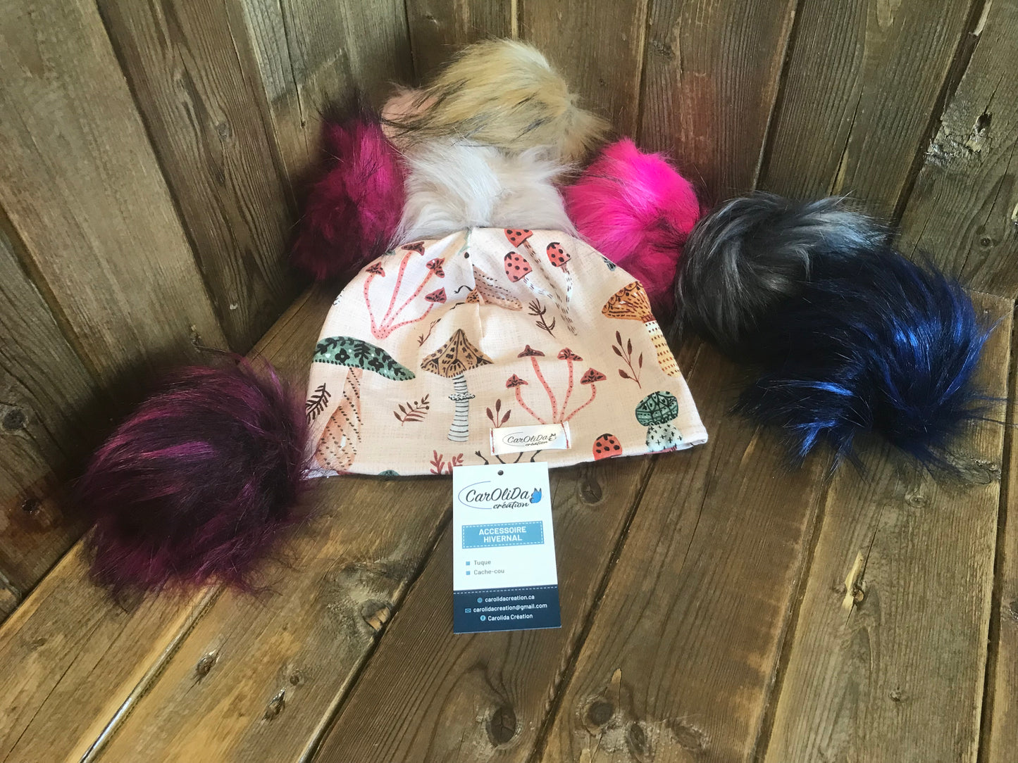 Tuque Printemps/Automne - Champignons Moyenne