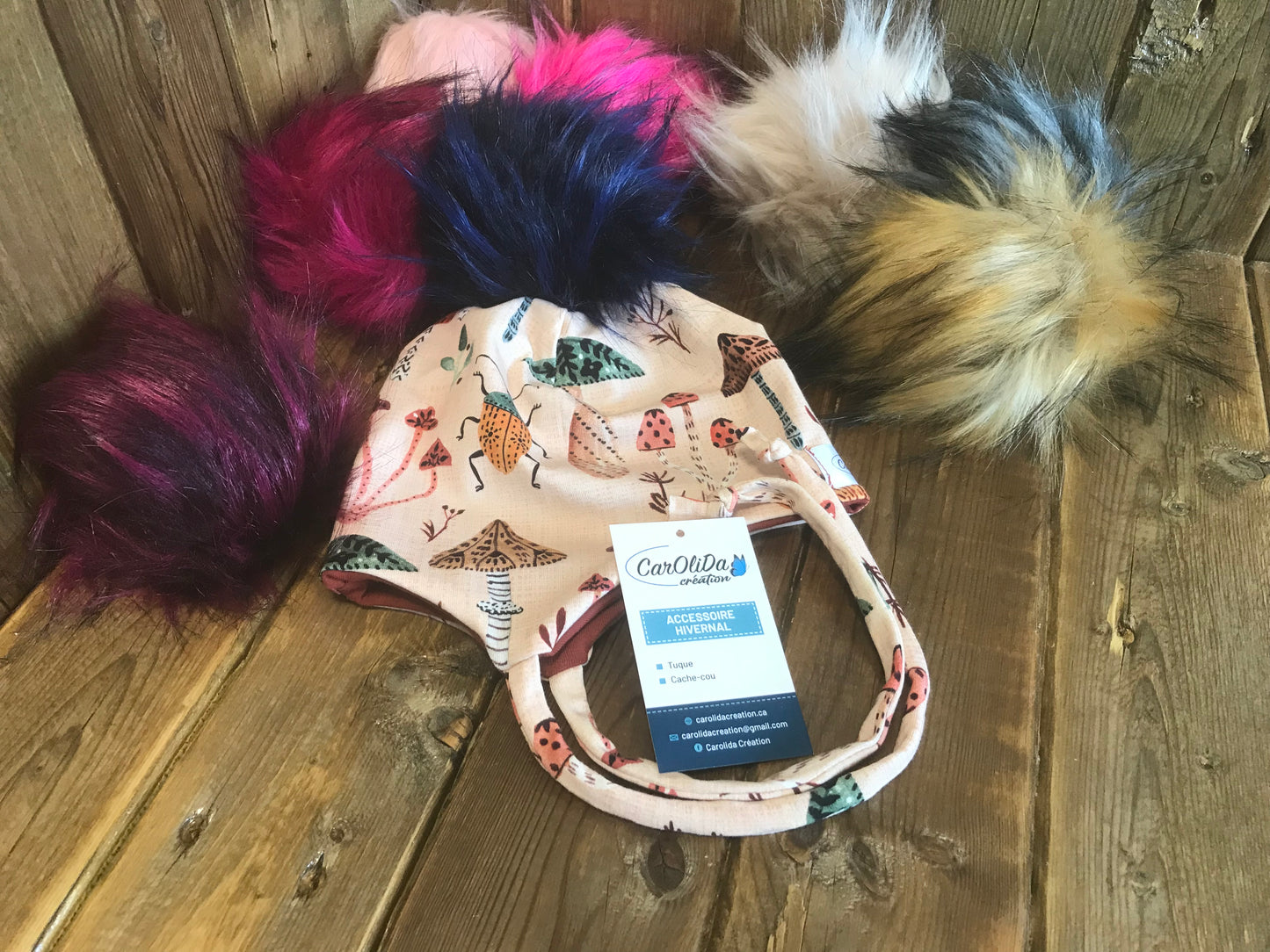 Tuque Printemps/Automne - Champignons Petite