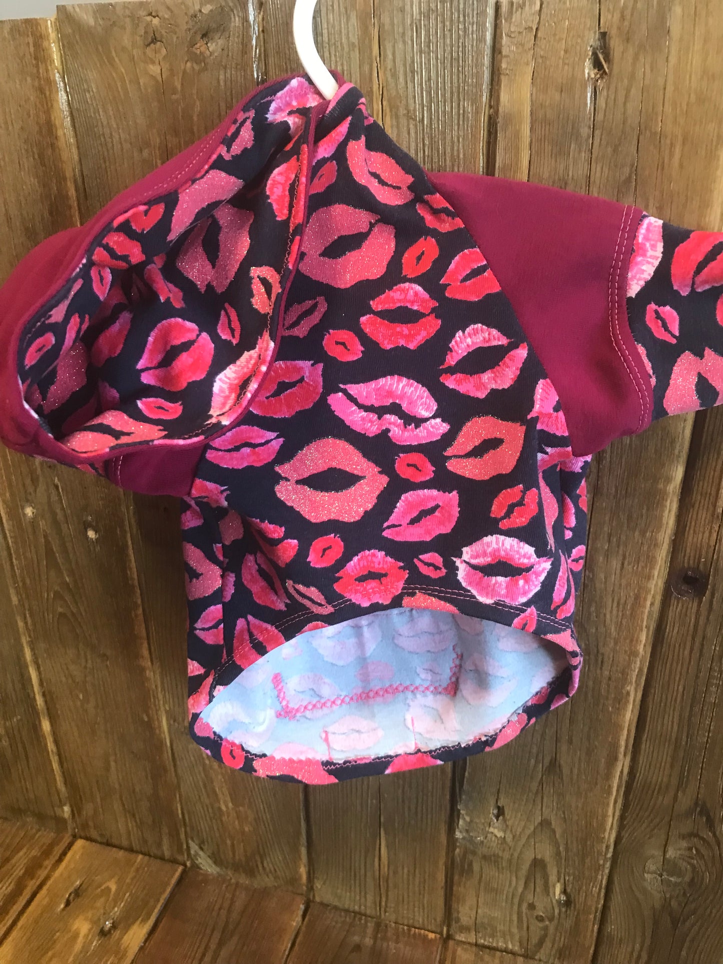 Hoodie pour chien avec ourlet XS -Cœur