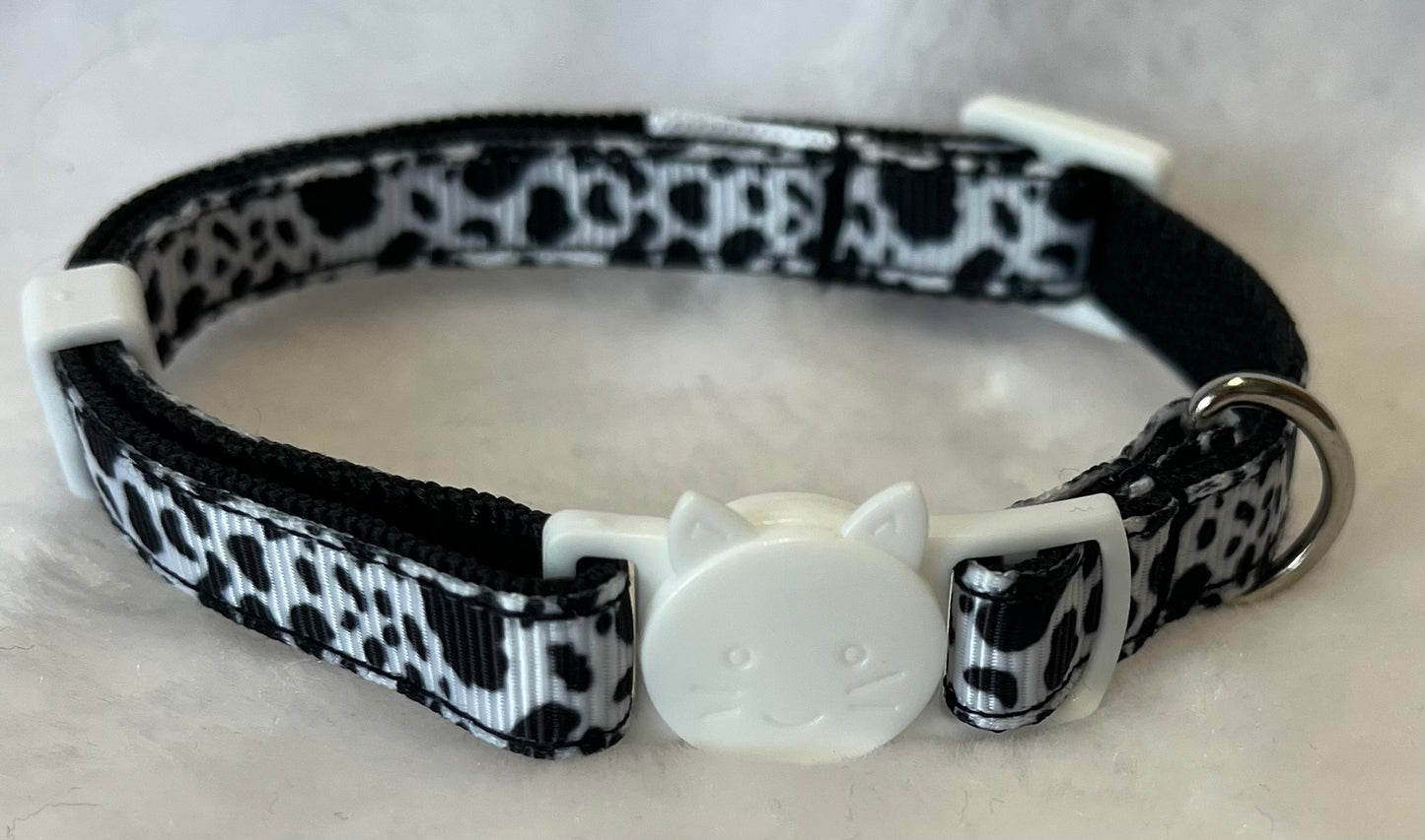 Collier pour chat - blanc & noir