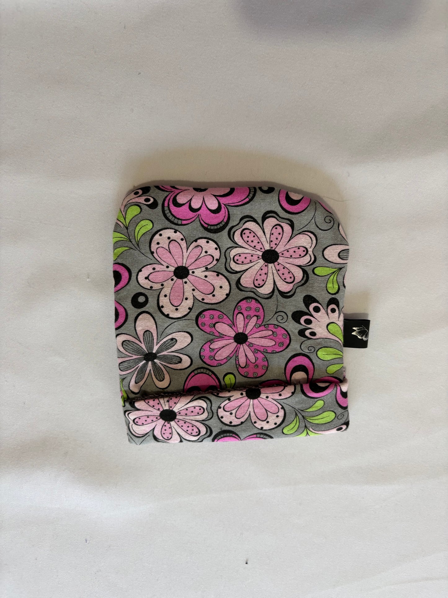 Mitaine porte savon Fleur grise
