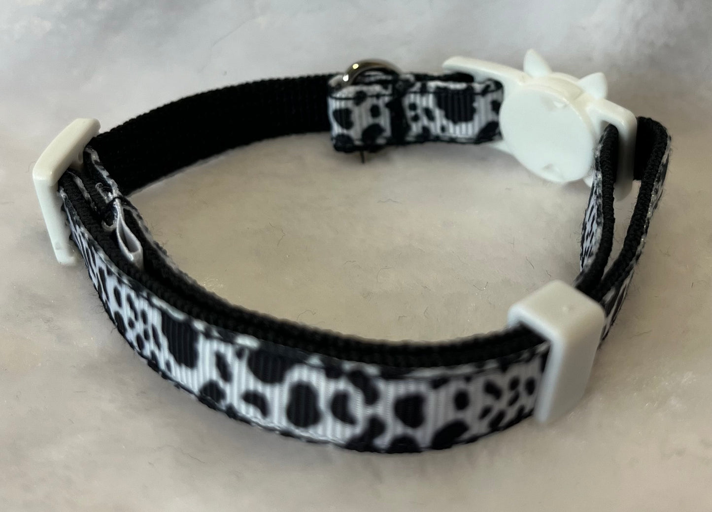 Collier pour chat - blanc & noir