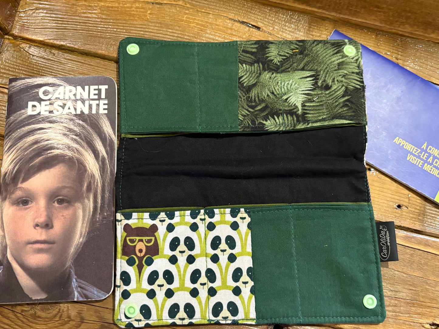 Protège carnet santé Panda