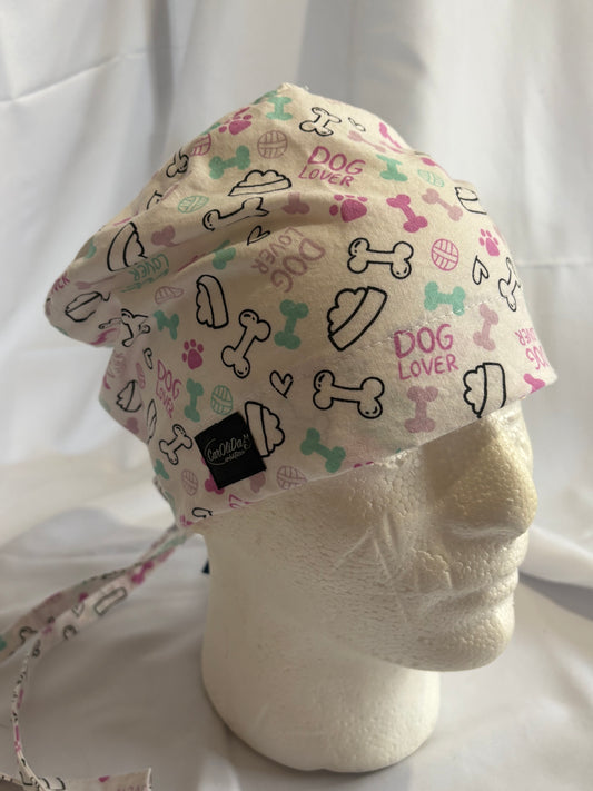 Chapeau de chirurgie - J’aime mon chien rose