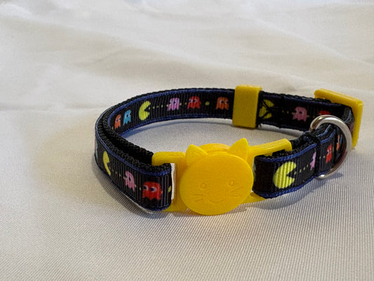 Collier pour chat Pac-man (7 à 12 pouces)